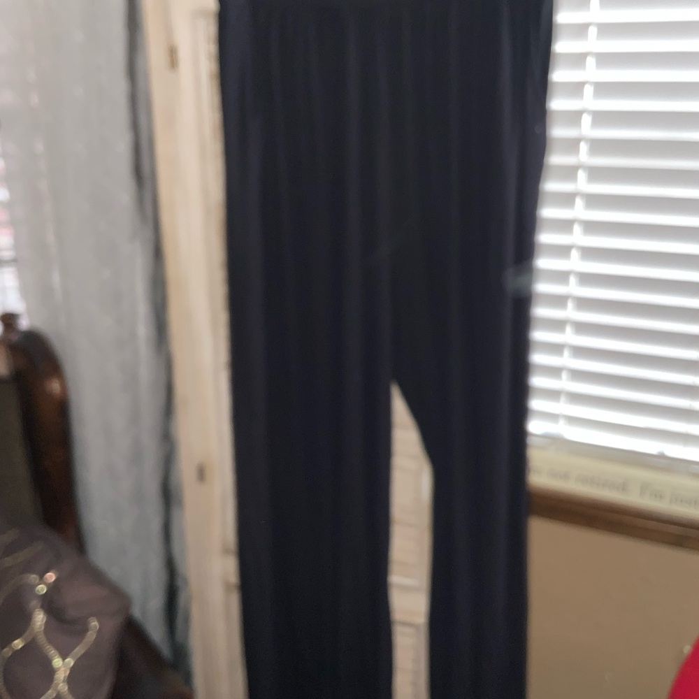 CBRAND Elegant Black Knit Wide Leg Pants with pockets